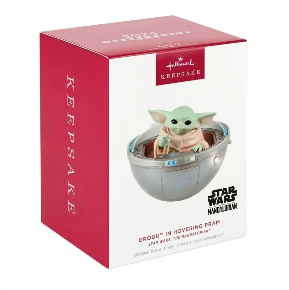 Hallmark Star Wars: The Mandalorian Grogu in Hovering Pram *Magic